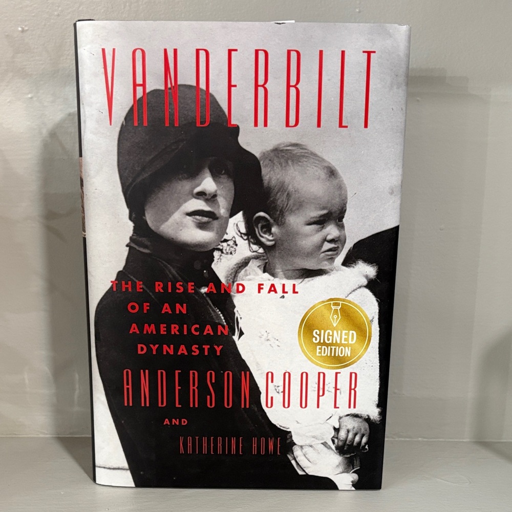 Vanderbilt by Anderson Cooper - Black & White Hardcover - Signed - JSA COA